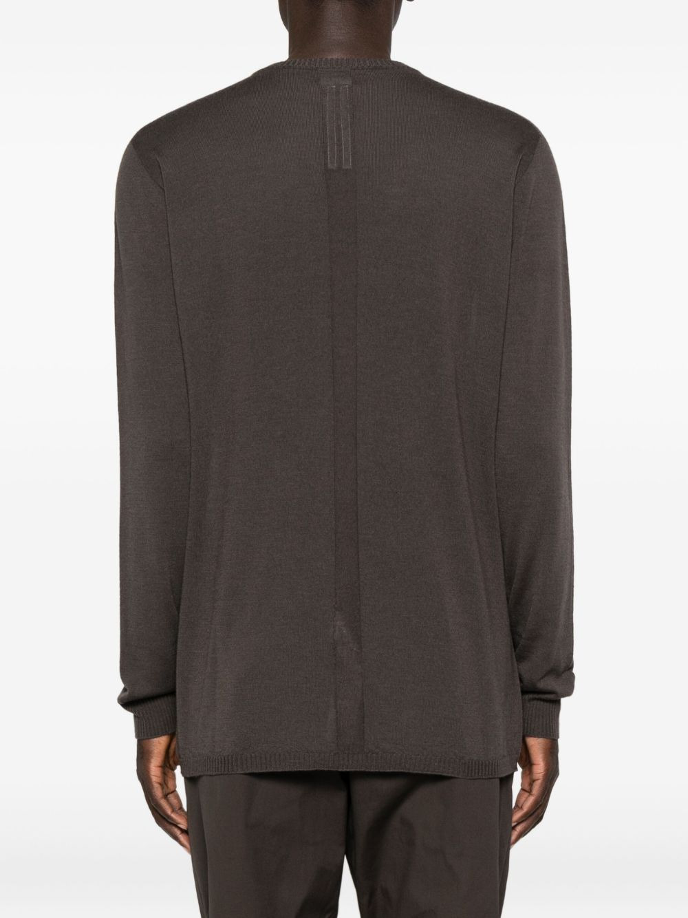 metallic-detail crew-neck sweater - 4