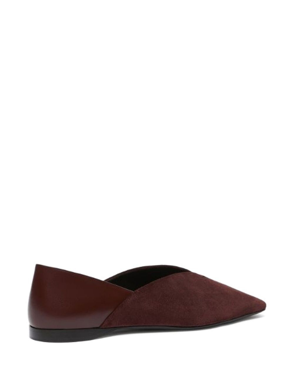 square-toe suede ballet flats - 3