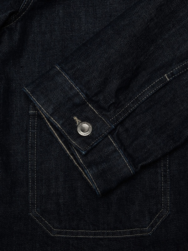 Anja Workwear Denim Jacket Dark Blue - 7