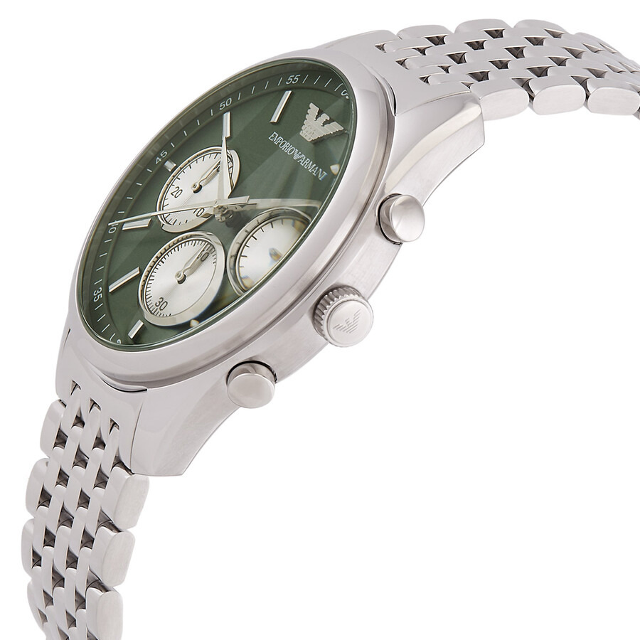 Emporio Armani Chronograph Quartz Diamond Green Dial Men's Watch AR11581 - 2