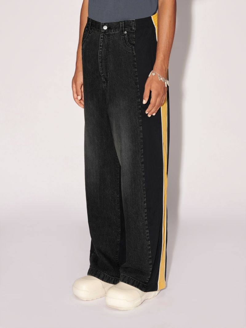 Denim Nylon Pants - 7