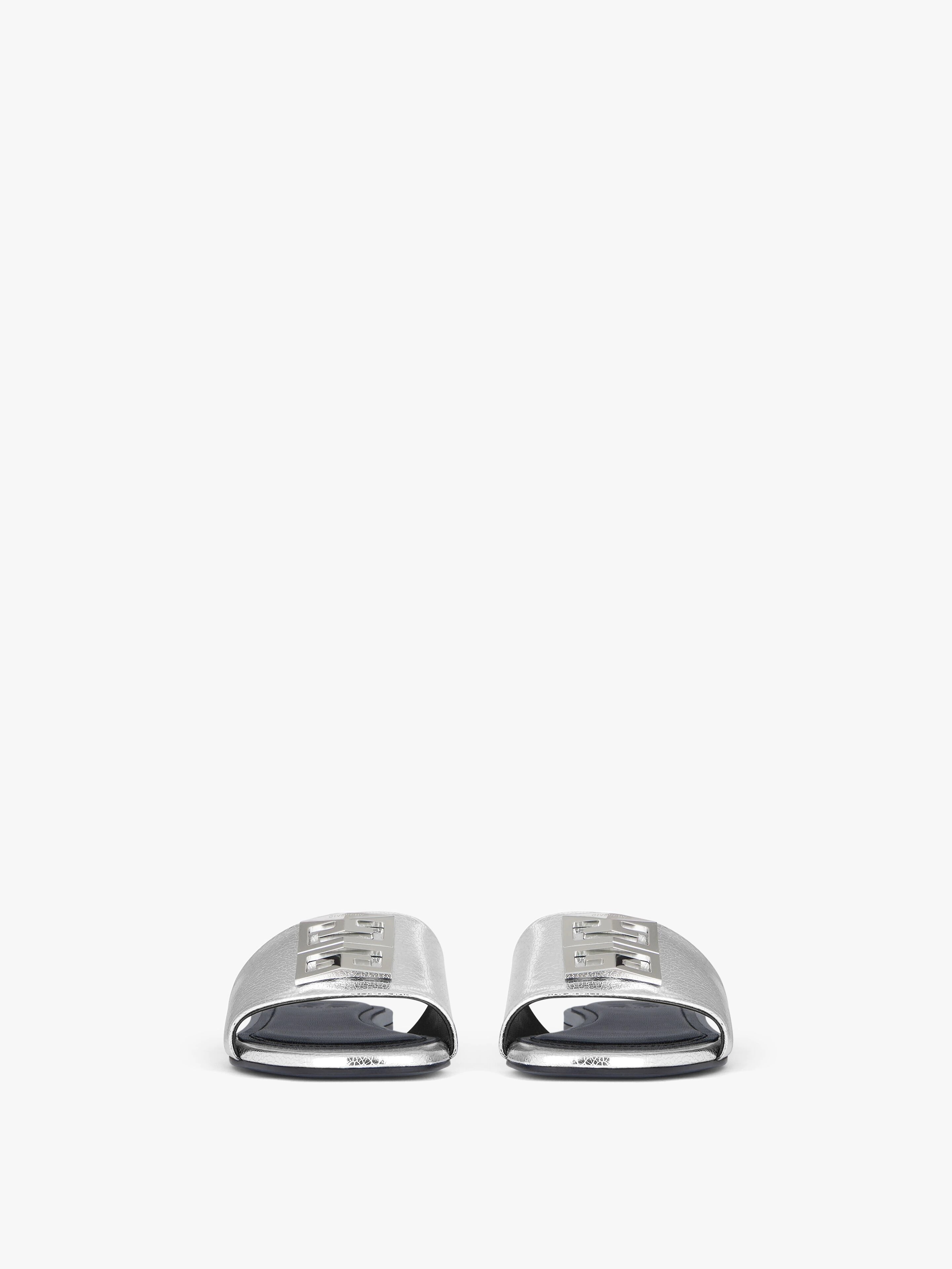 4G FLAT MULES IN METALLIC LEATHER - 2