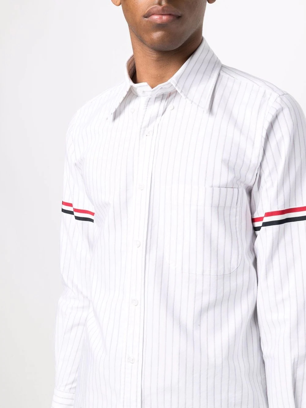 RWB stripe oxford shirt - 5