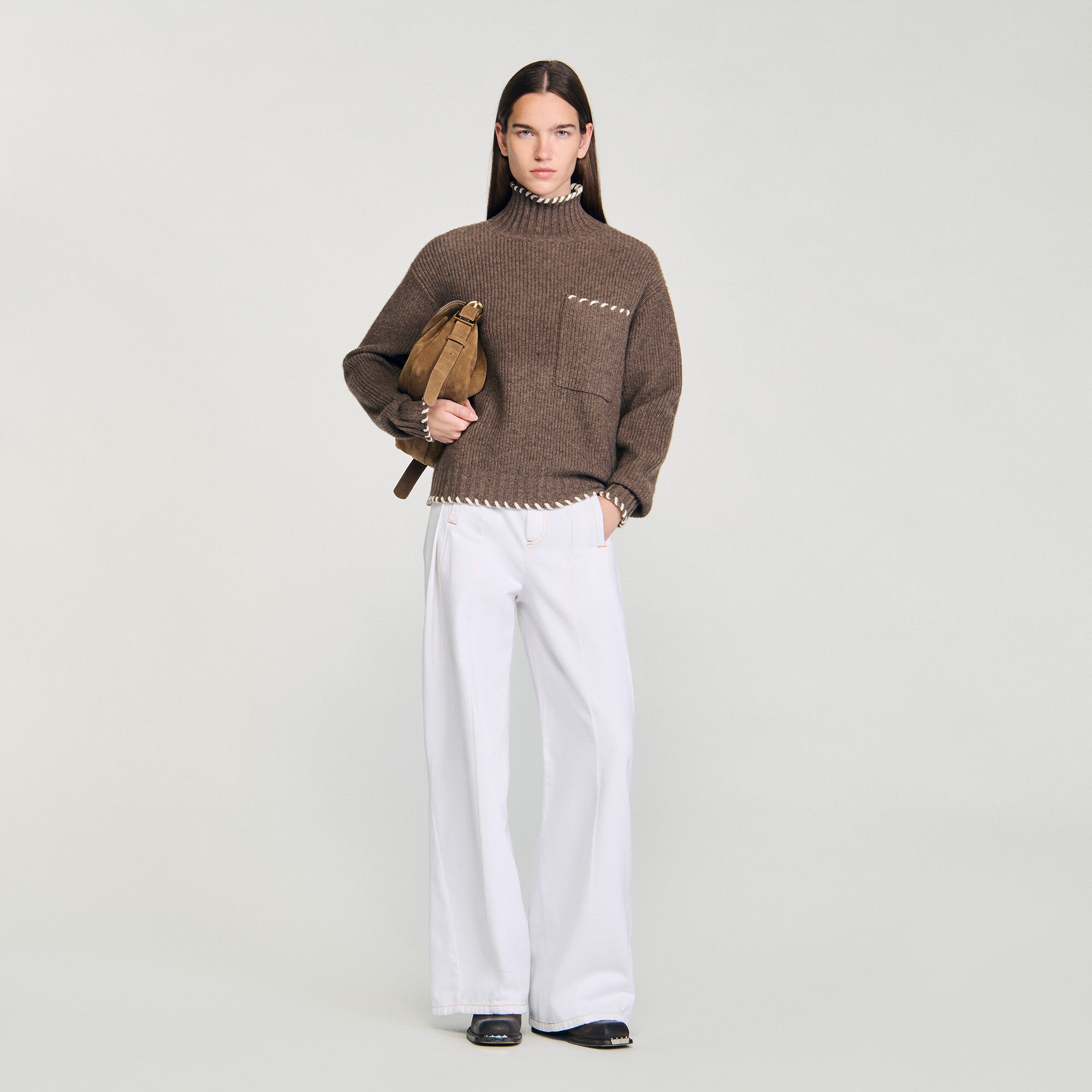 OVERSIZED TURTLENECK SWEATER - 1