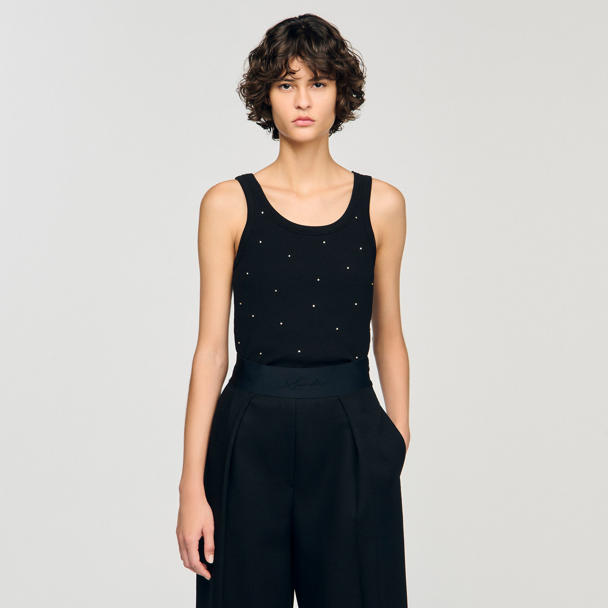 JERSEY TANK WITH RHINESTONES - 4