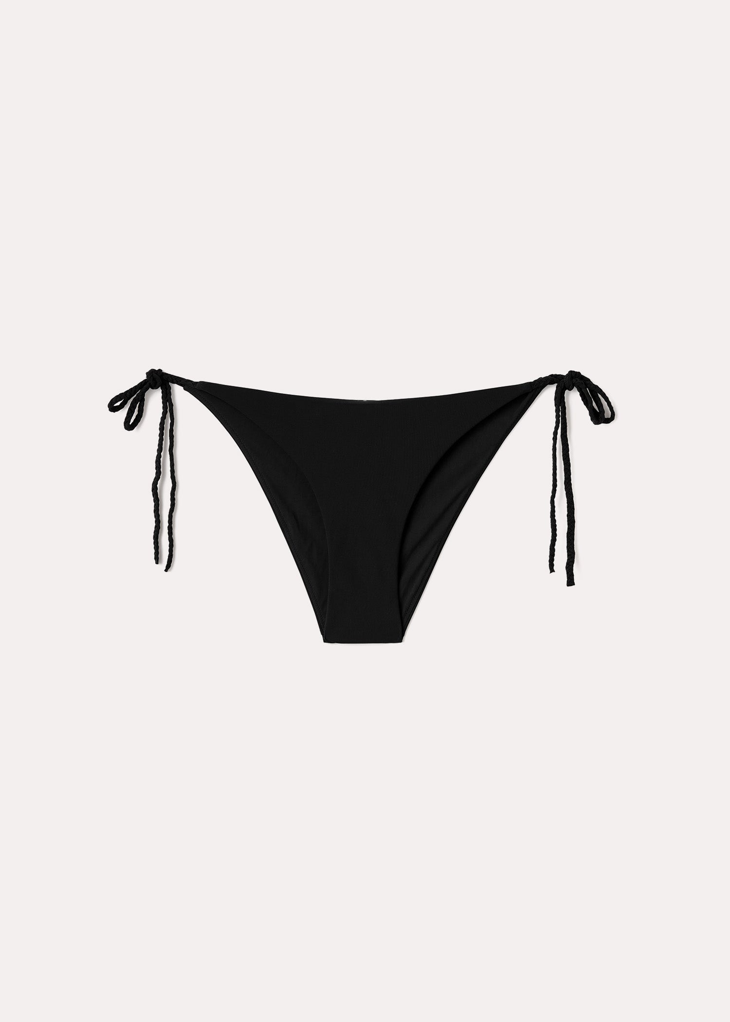 Braid-tie bikini bottoms black - 1