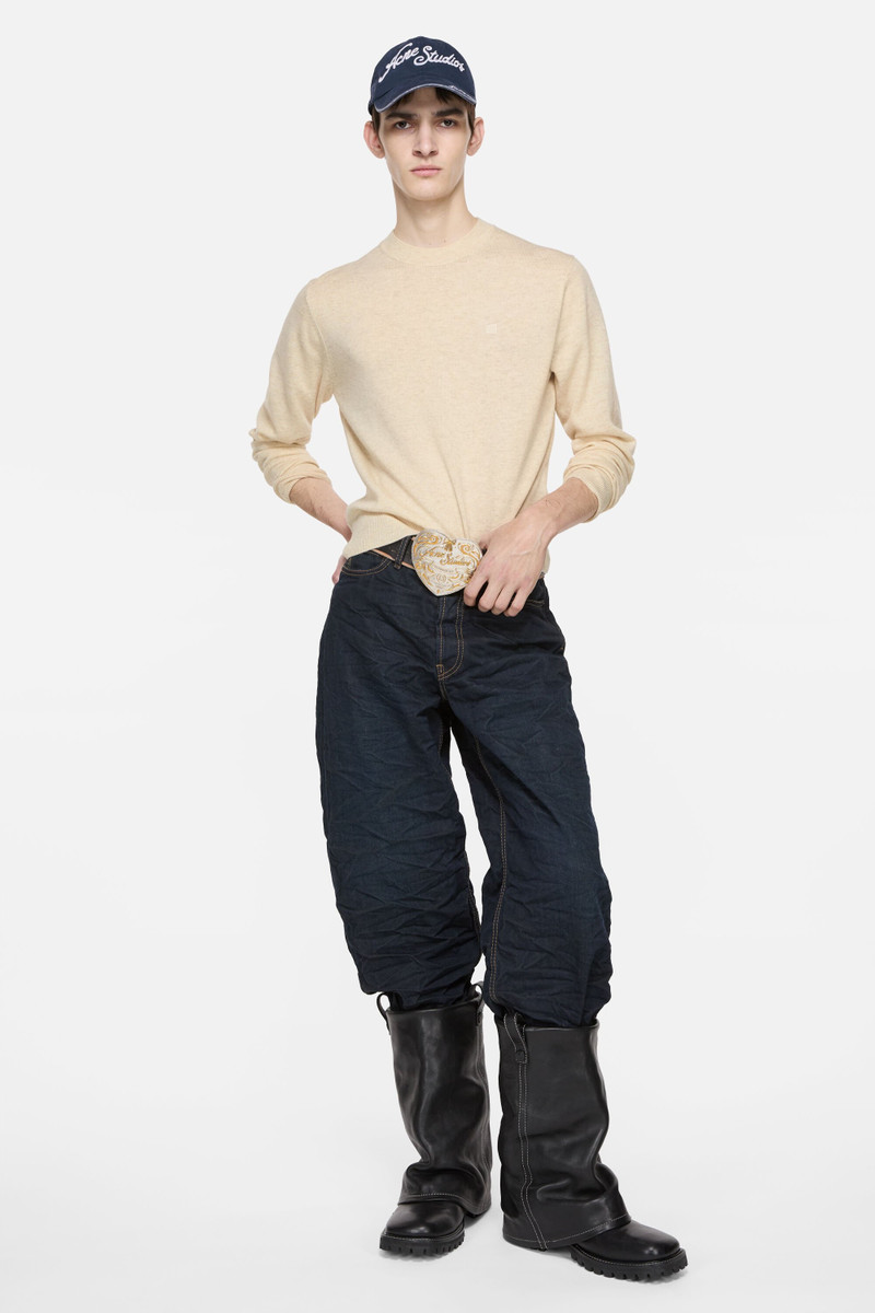 Acne Studios Crewneck jumper - Yak wool - Oatmeal melange outlook