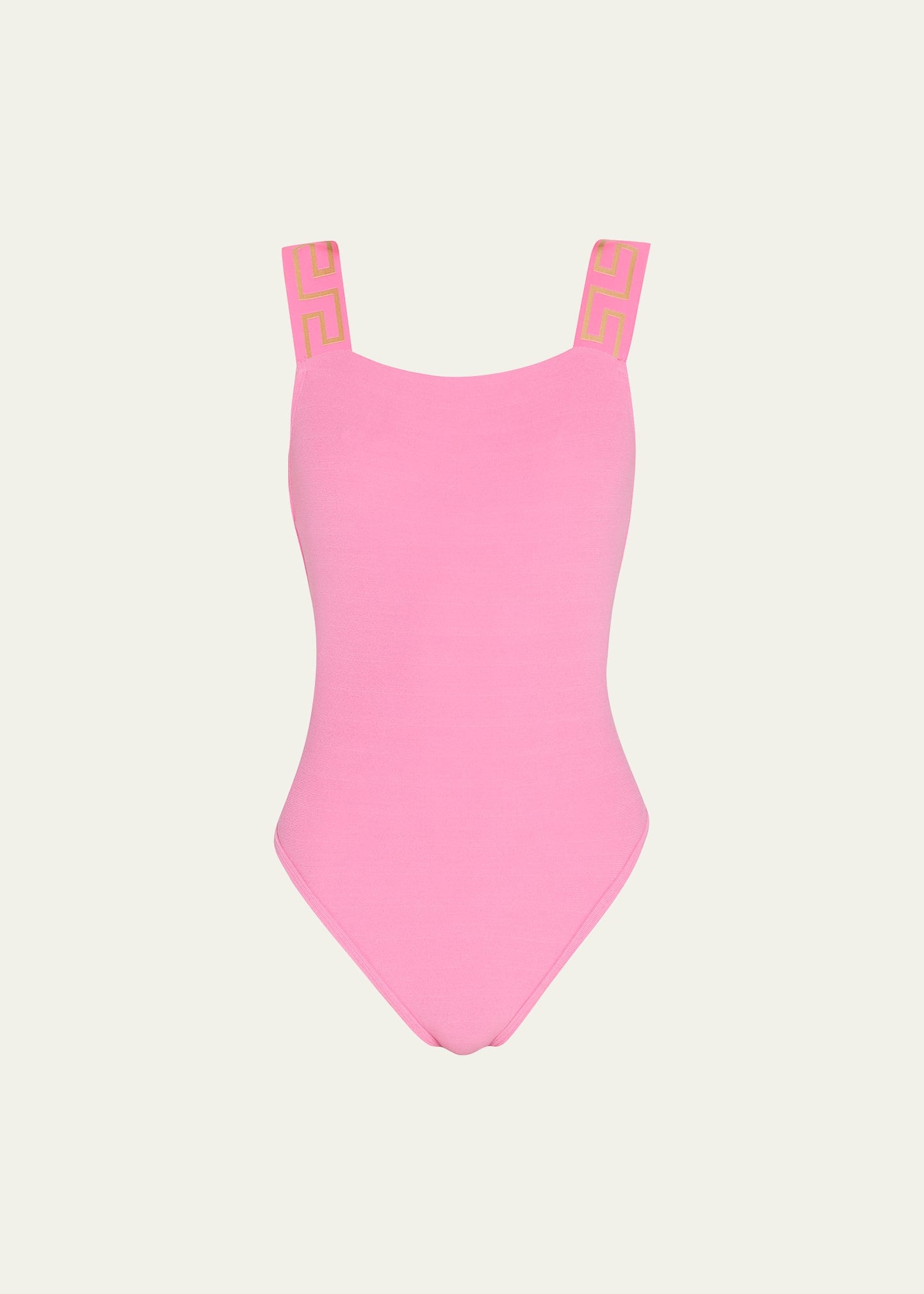 Greca Border One-Piece Swimsuit - 2
