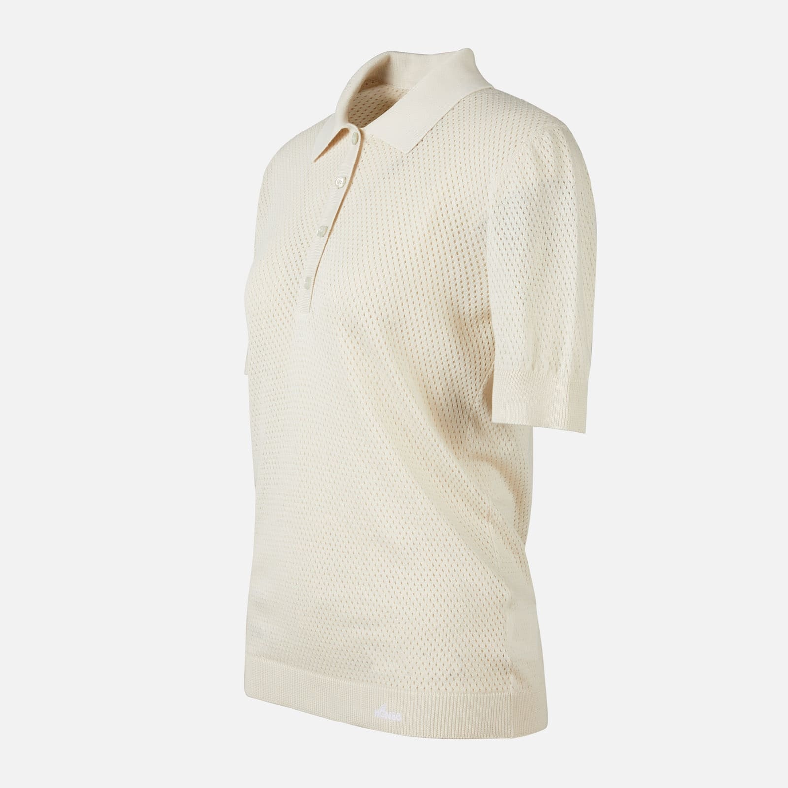 Honeycomb Polo Shirt Beige - 9