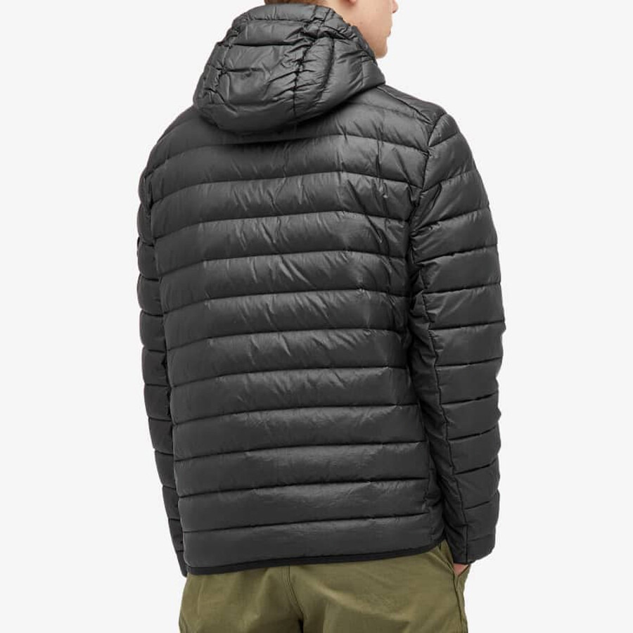 Stone Island Men's Black Loom Woven Chambers Recycled Nylon Down Jacket - 3