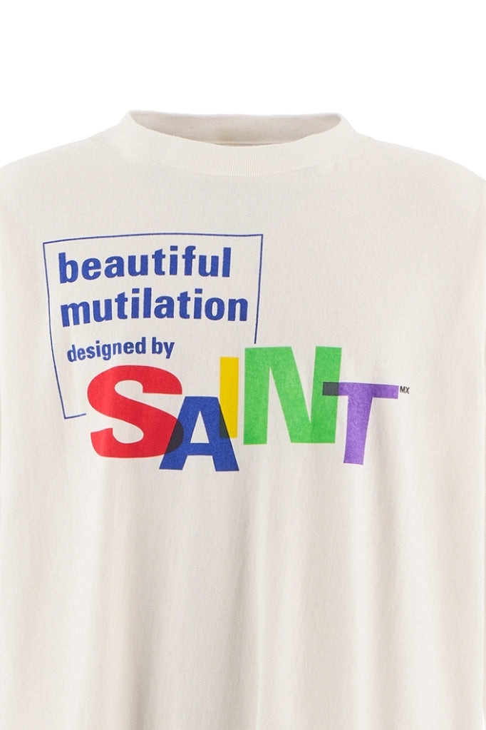 LS TEE/BEAUTIFUL SAINT / WHT - 3