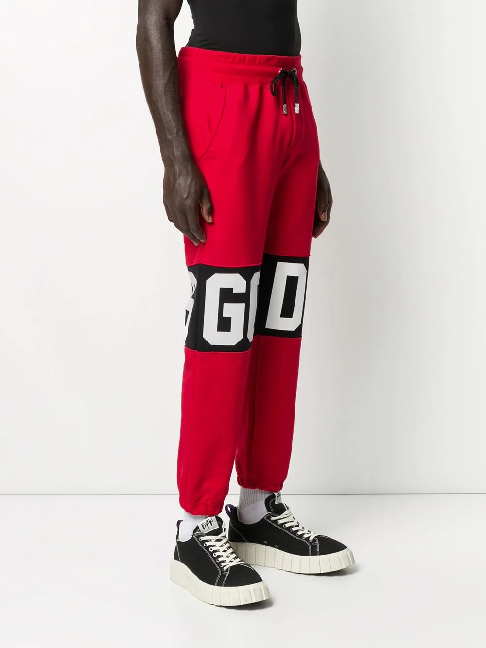 logo print track pants - 3