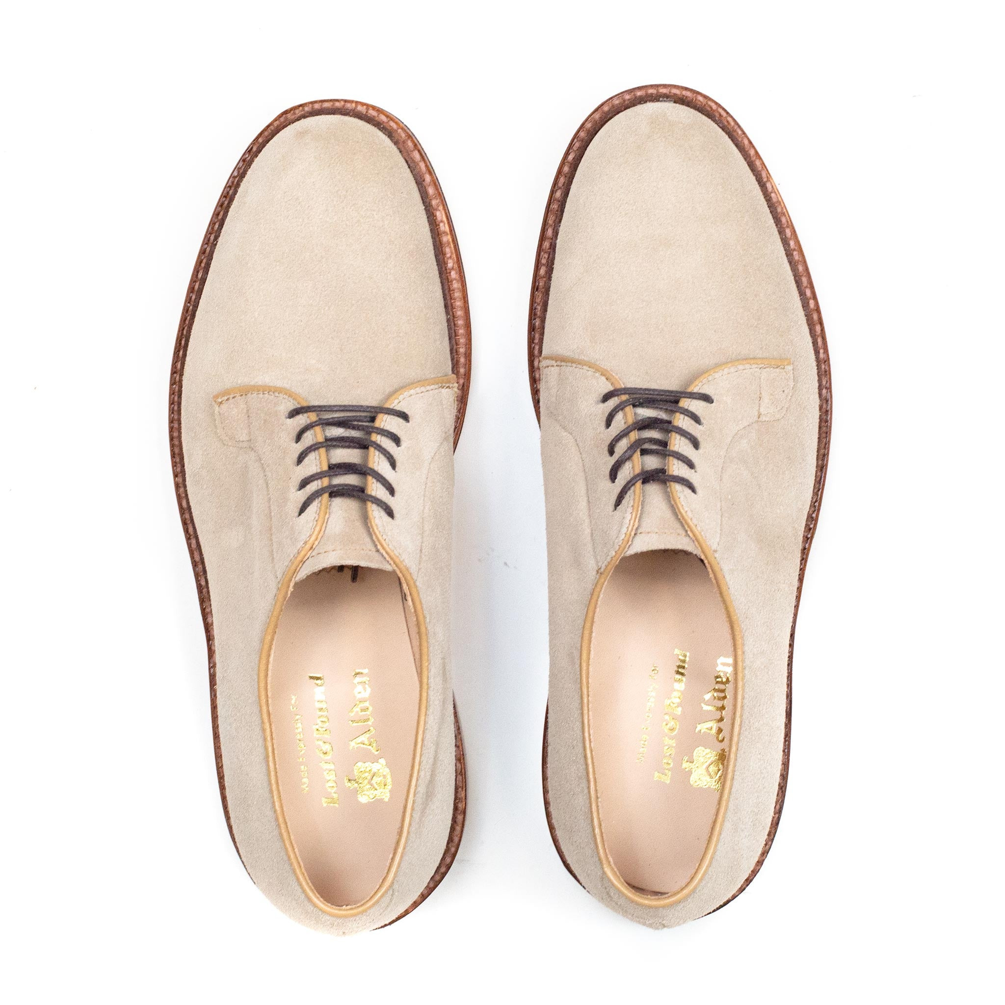 Plain Toe Blucher Milkshake Suede - 4