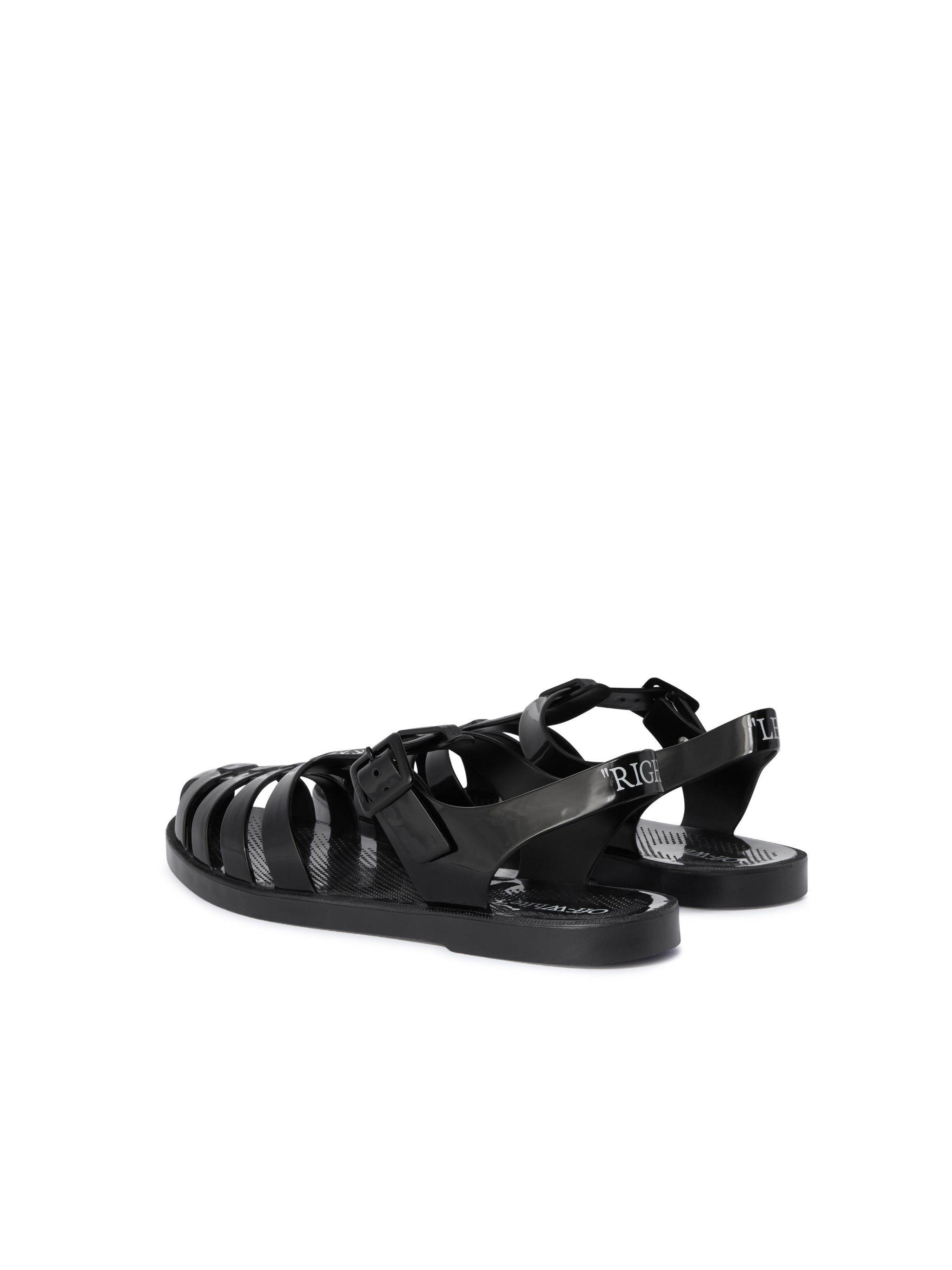 Black Arrow Pvc Sandals - 4