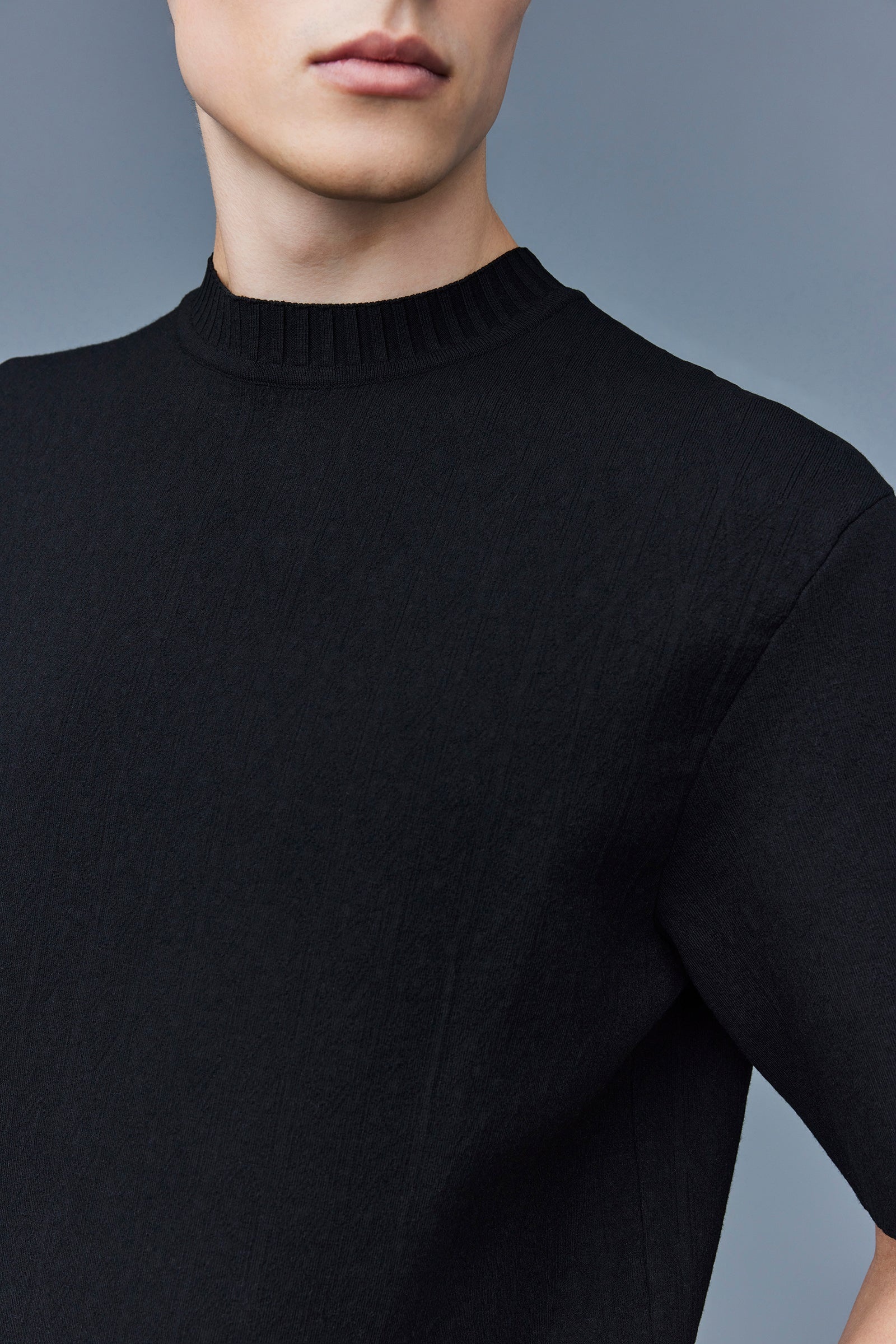 ABRAM Stretch Viscose Knit Top - 5