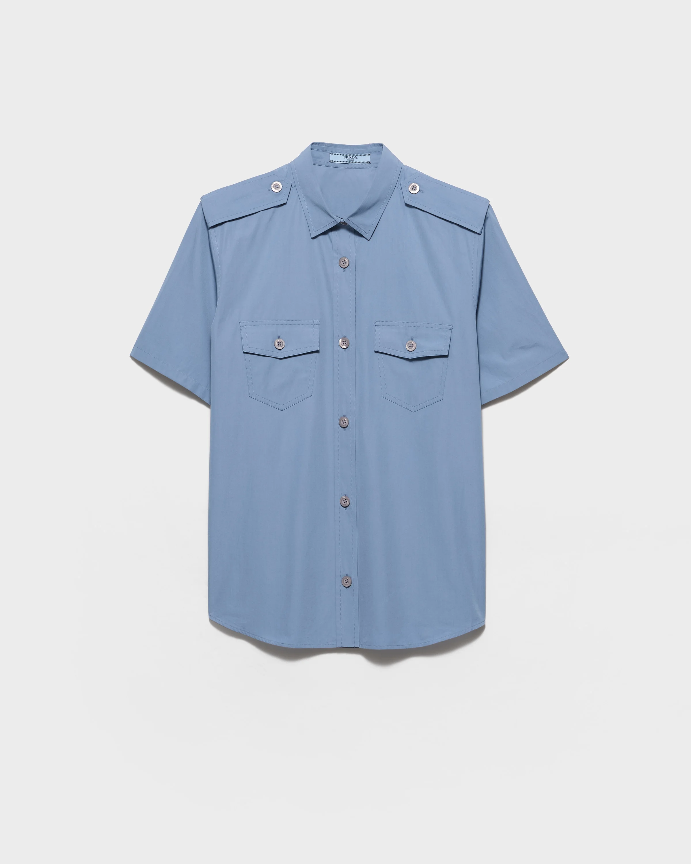 Cotton poplin shirt - 1