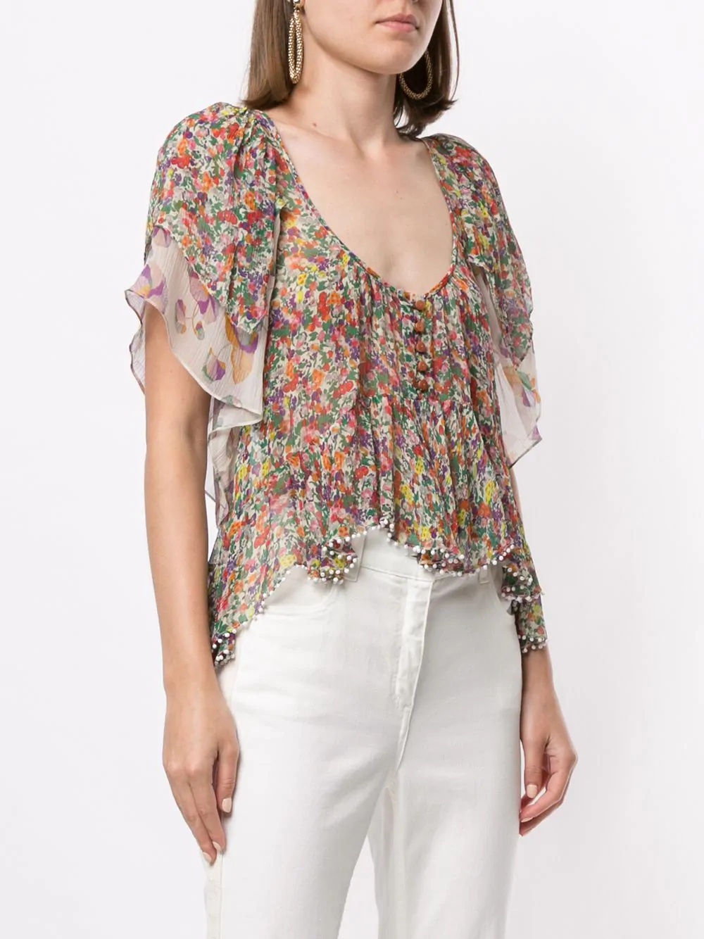 Orace floral print top - 3