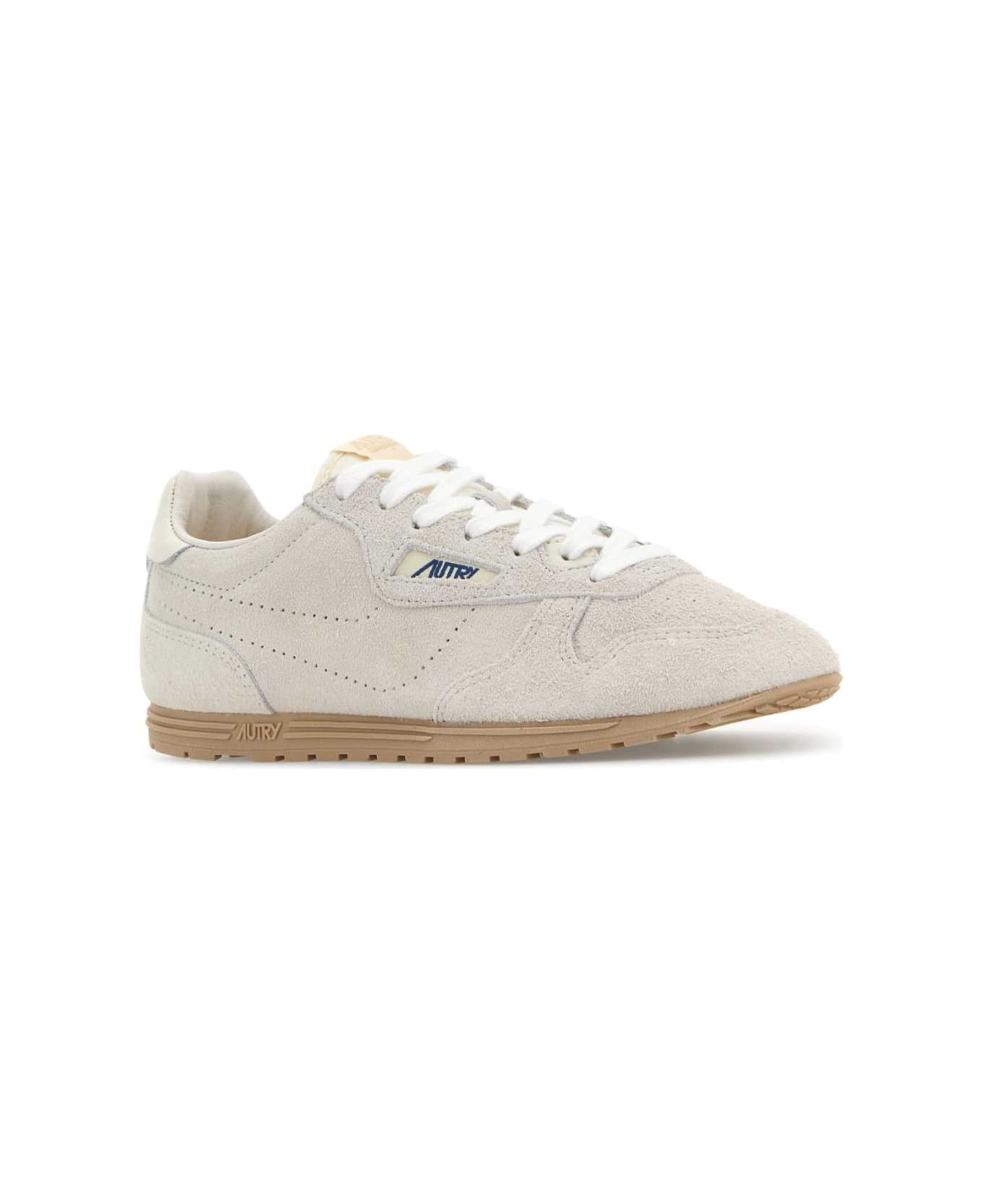 Light Grey Suede Windspin Sneakers - 2