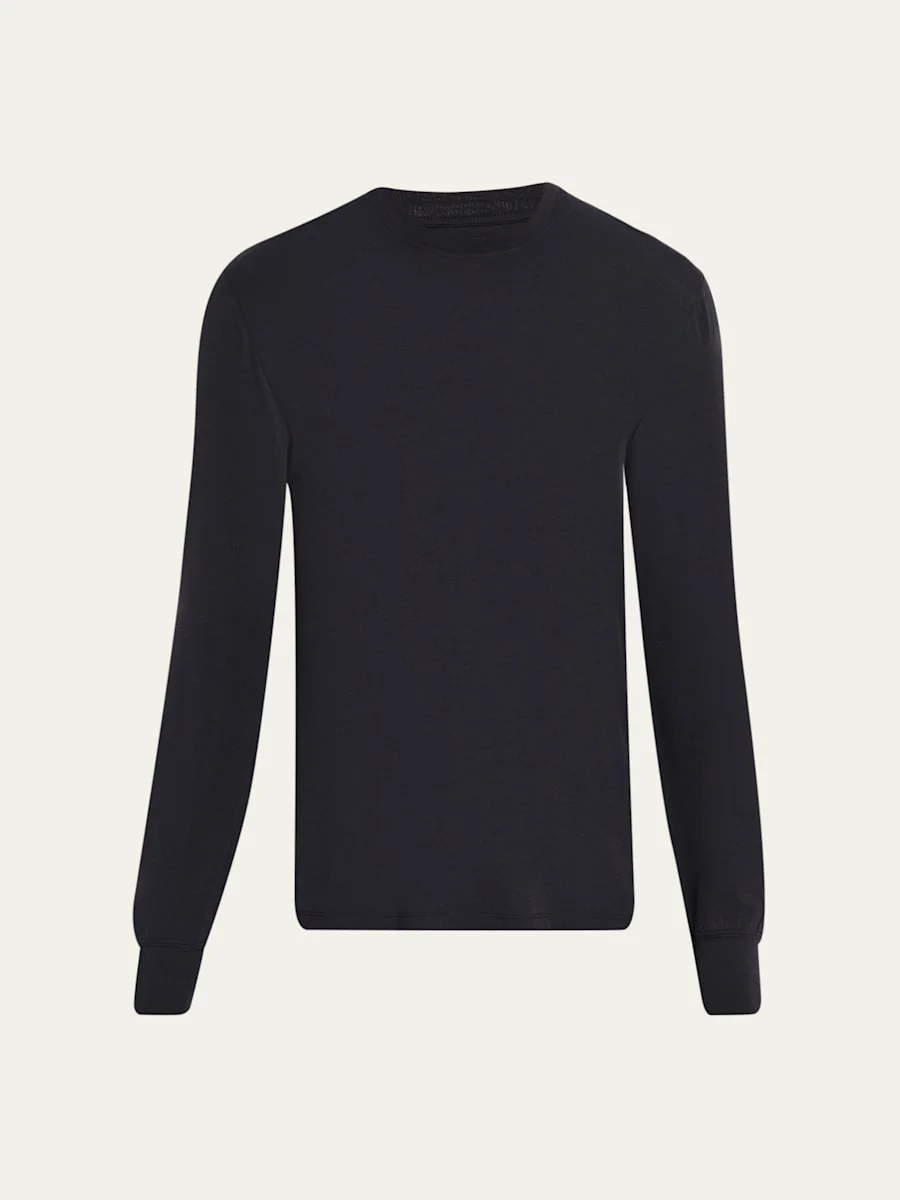 Men's Lyocell and Cotton Long-Sleeve T-Shirt - 1
