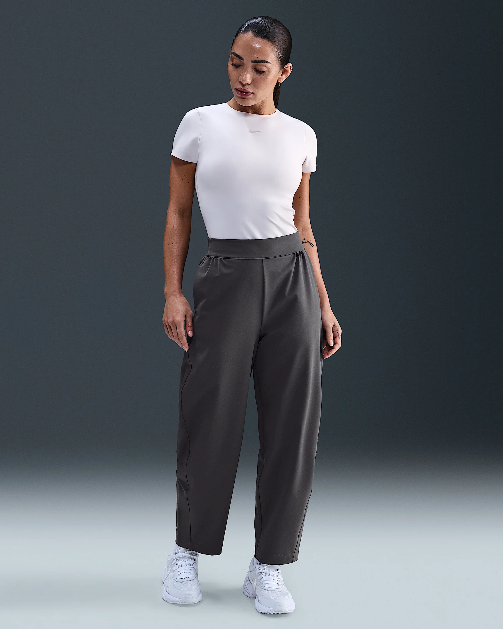 Nike 24.7 PerfectStretch Women's Dri-FIT High-Waisted Loose Barrel-Leg Pants - 1