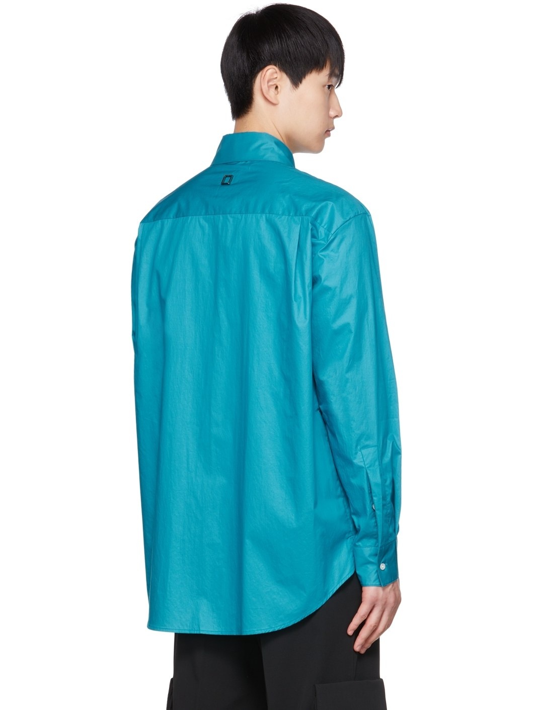 Blue Button Up Shirt - 3