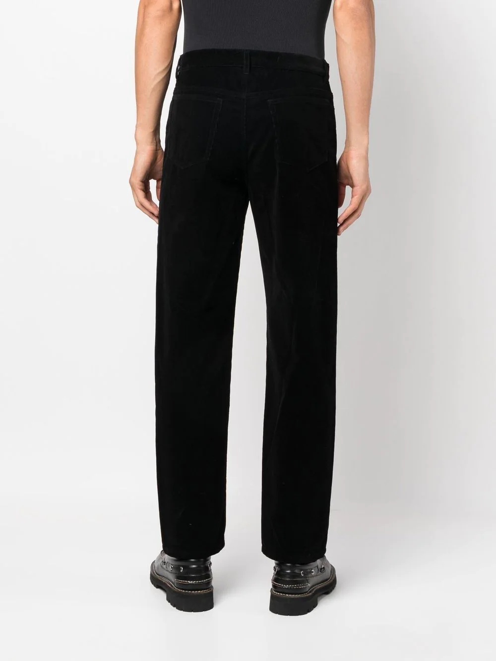 corduroy straight-leg trousers - 4