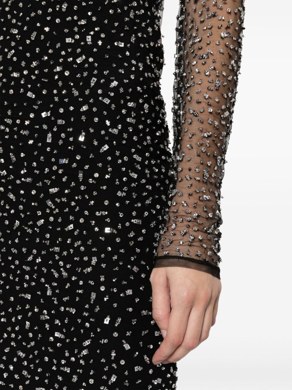 Tegan crystal-embellished midi dress - 5