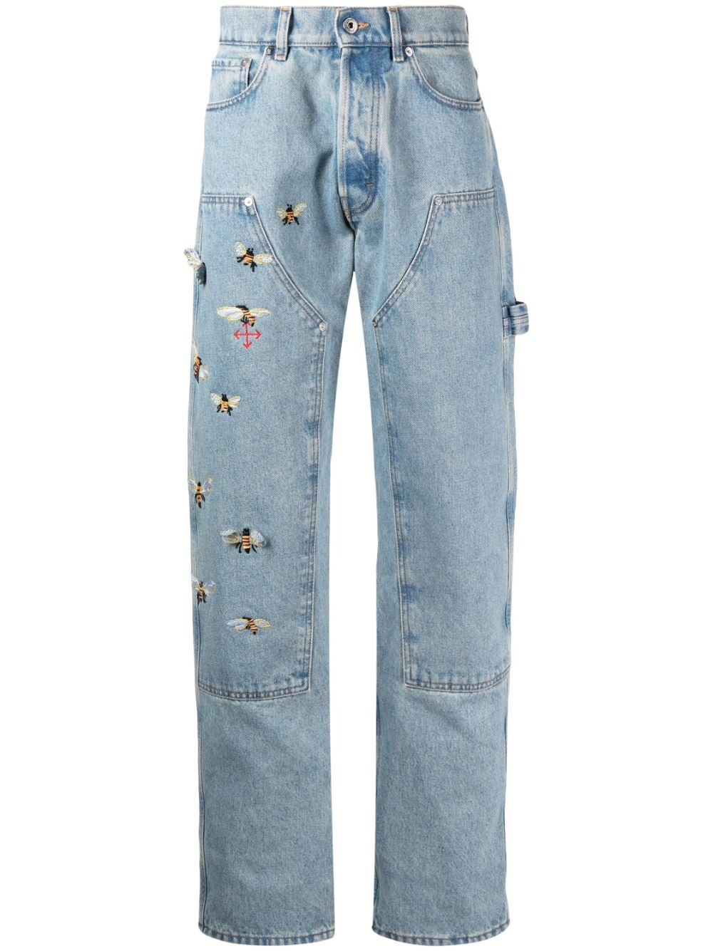x Virgil Abloh bee-embroidered jeans - 1