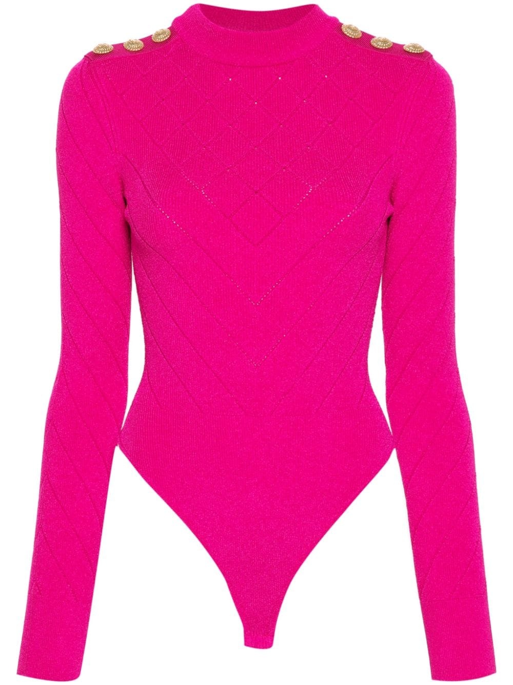 open-back chenille bodysuit - 1