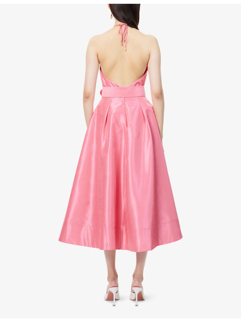 Maple Halterneck Woven Midi Dress - 4