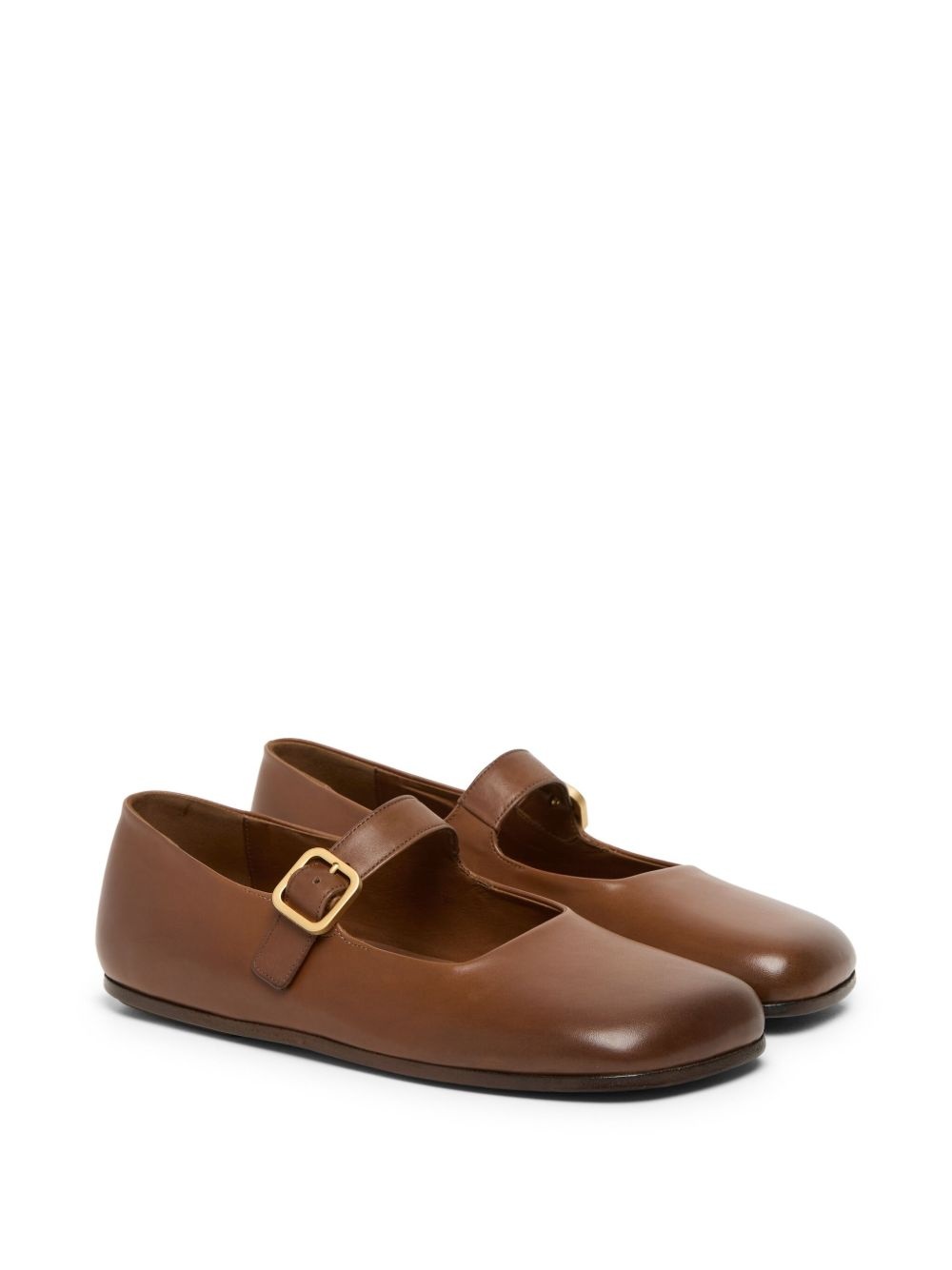 leather ballerina shoes - 2