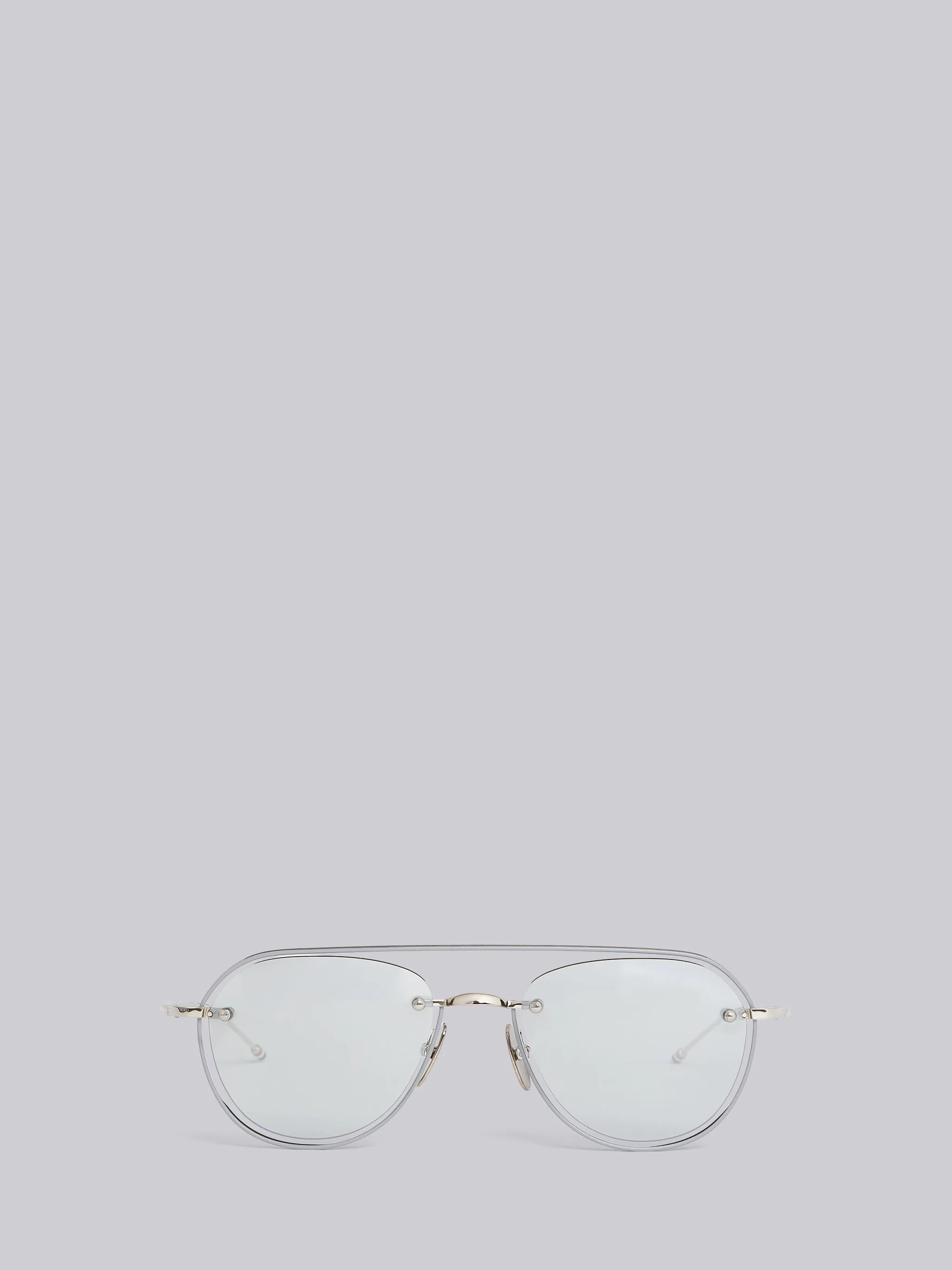 TB112 - Silver Aviator Sunglasses - 1