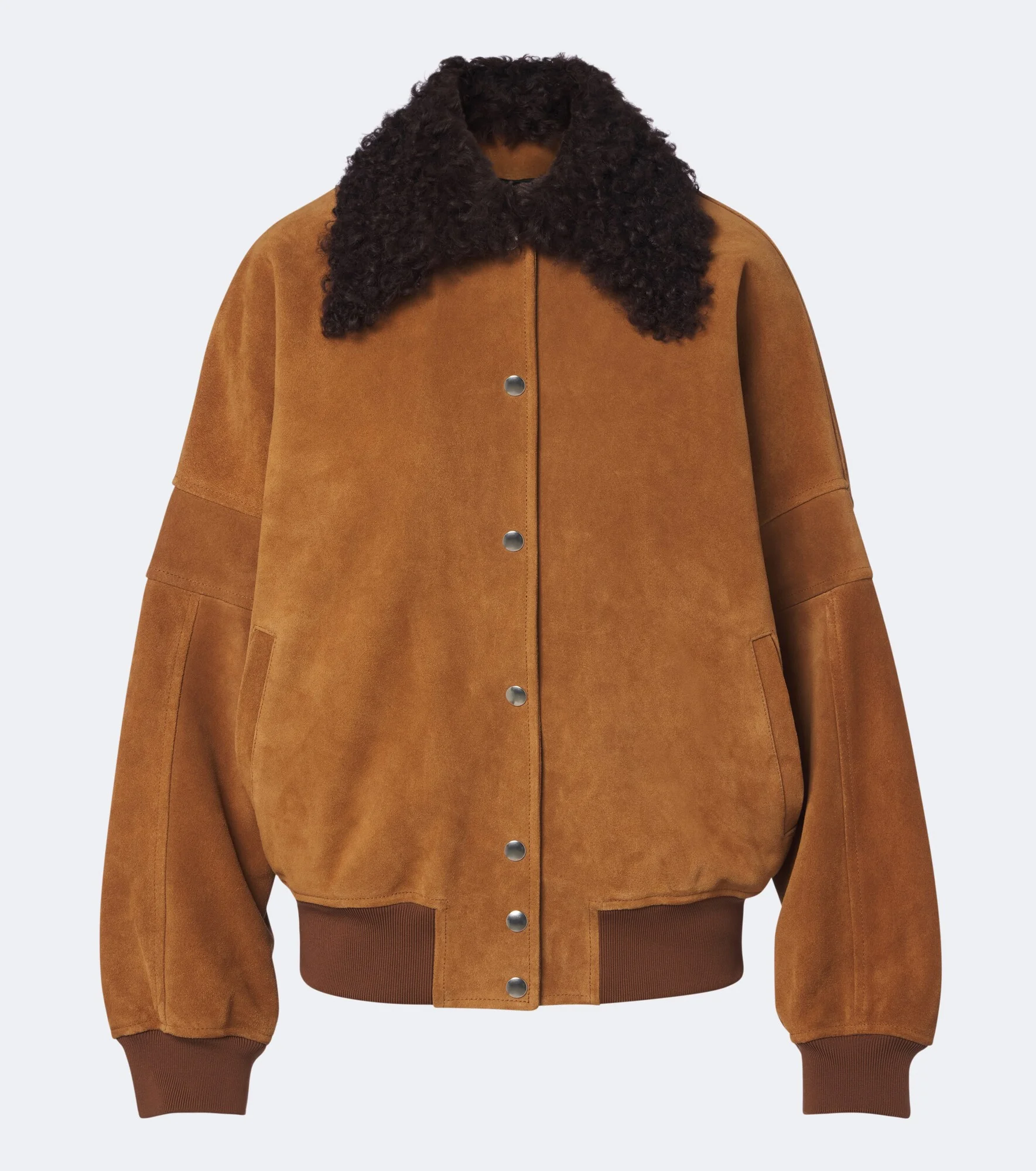 Suede blouson jacket - 1