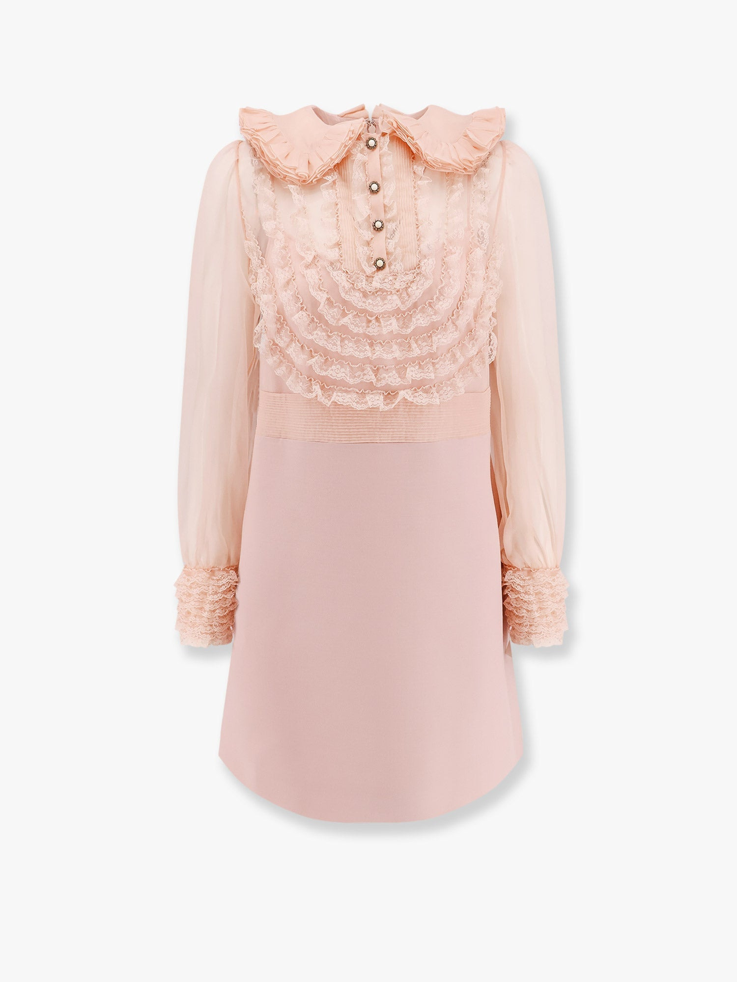 Couture Crepe Dress With Laces Profiles - 1
