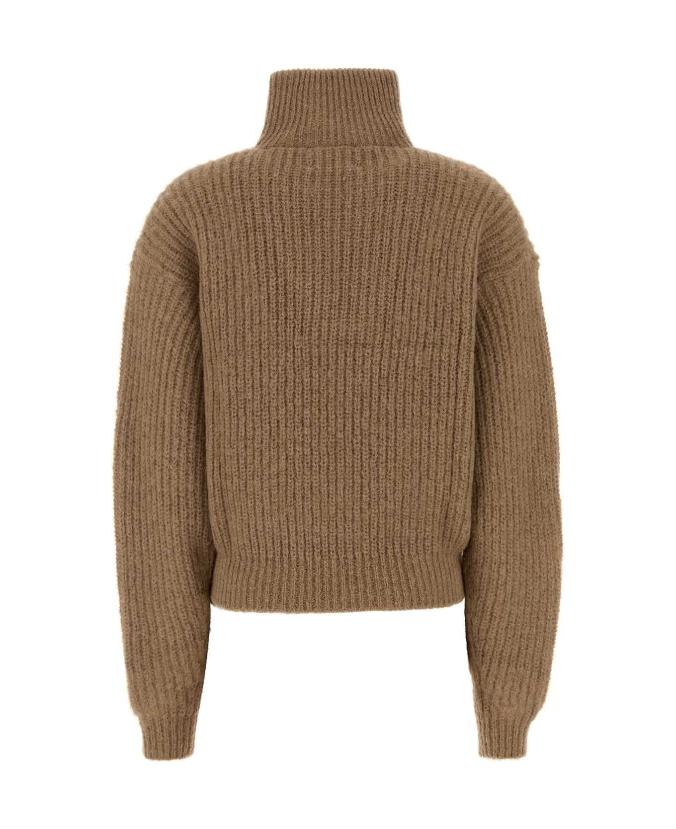 Camel Mohair Blend Danita Sweater - 2