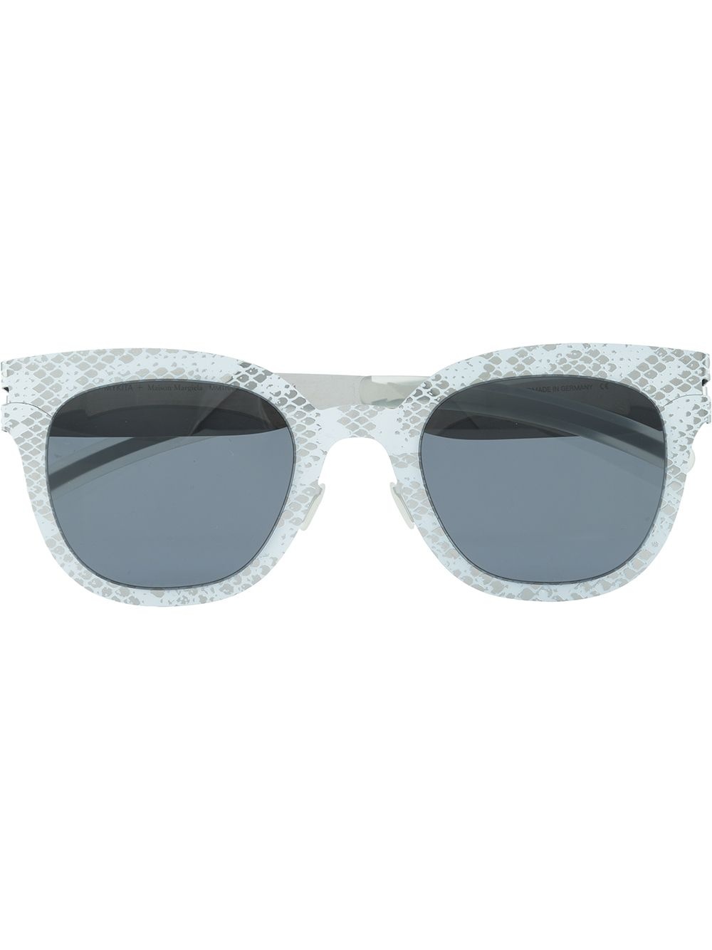 textured square-frame sunglasses - 1