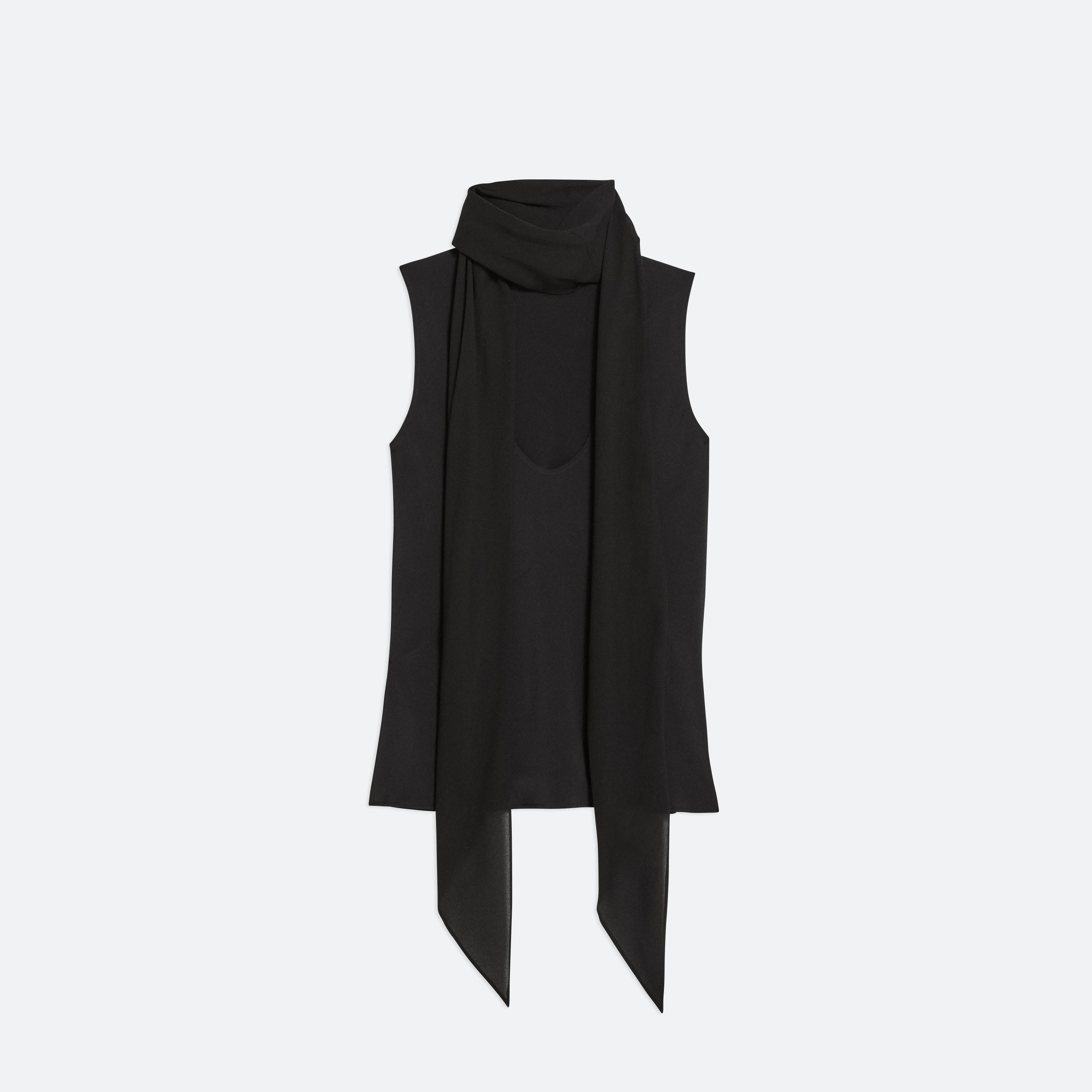 SLEEVELESS SCARF TOP - 1