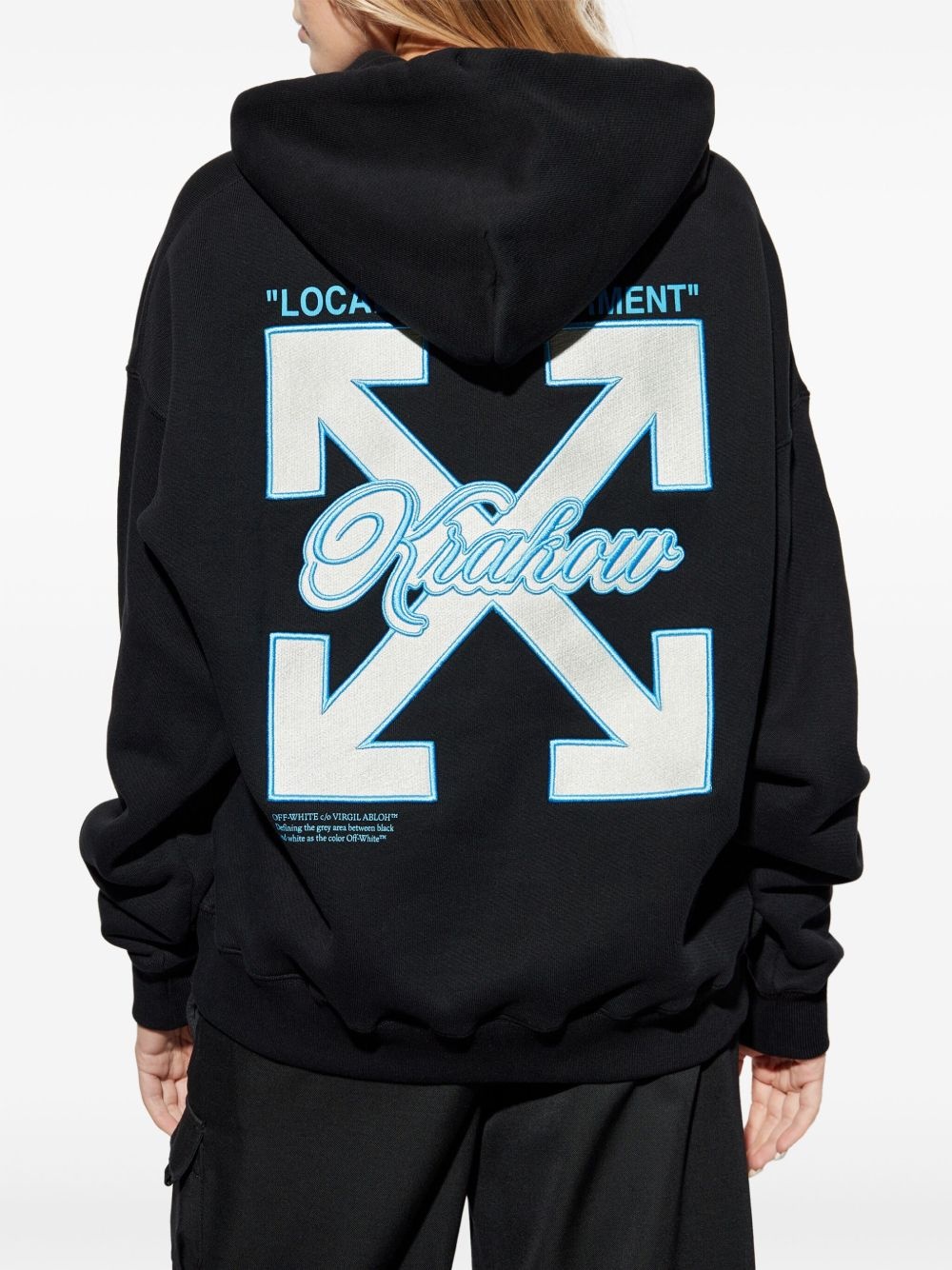 Arrows-embroidered hoodie - 4