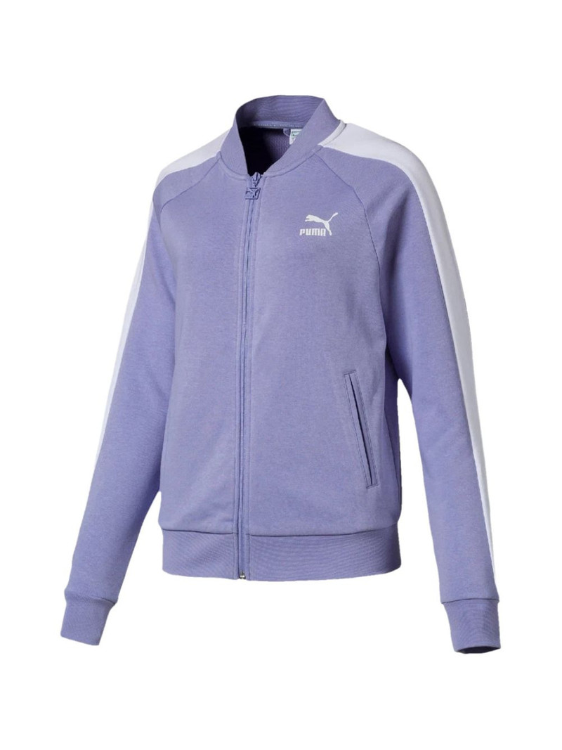 zip striped track sweatshirt 1