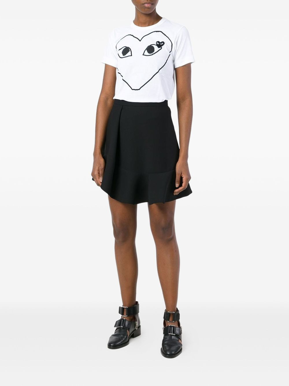printed heart T-shirt - 2