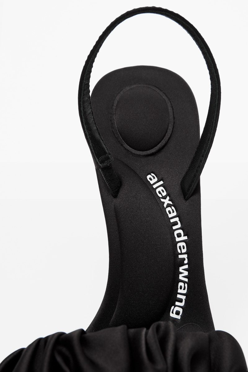 JULIE SCRUNCHIE SLINGBACK HEEL IN SATIN 4