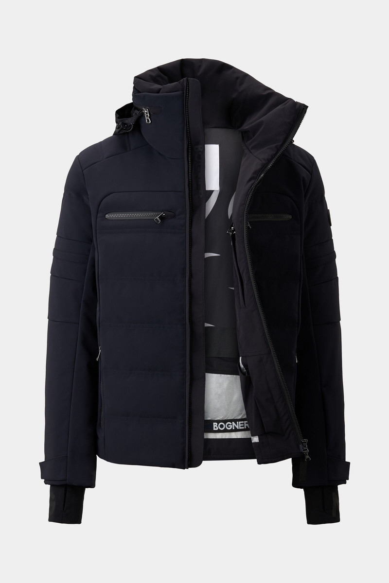 BOGNER Minho Softshell ski jacket in Black outlook