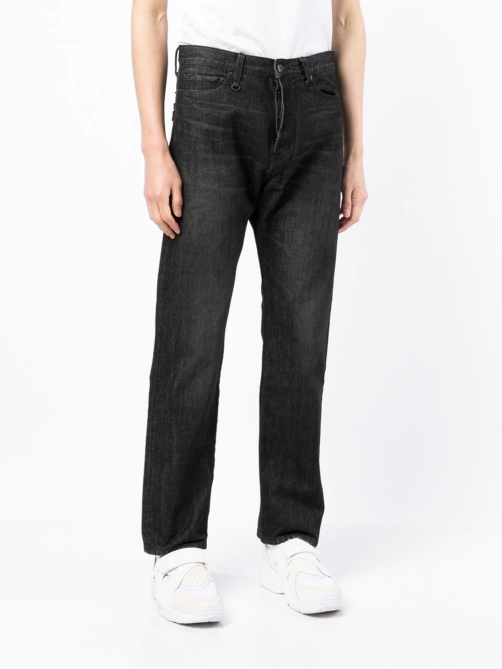 straight-leg cotton jeans - 3