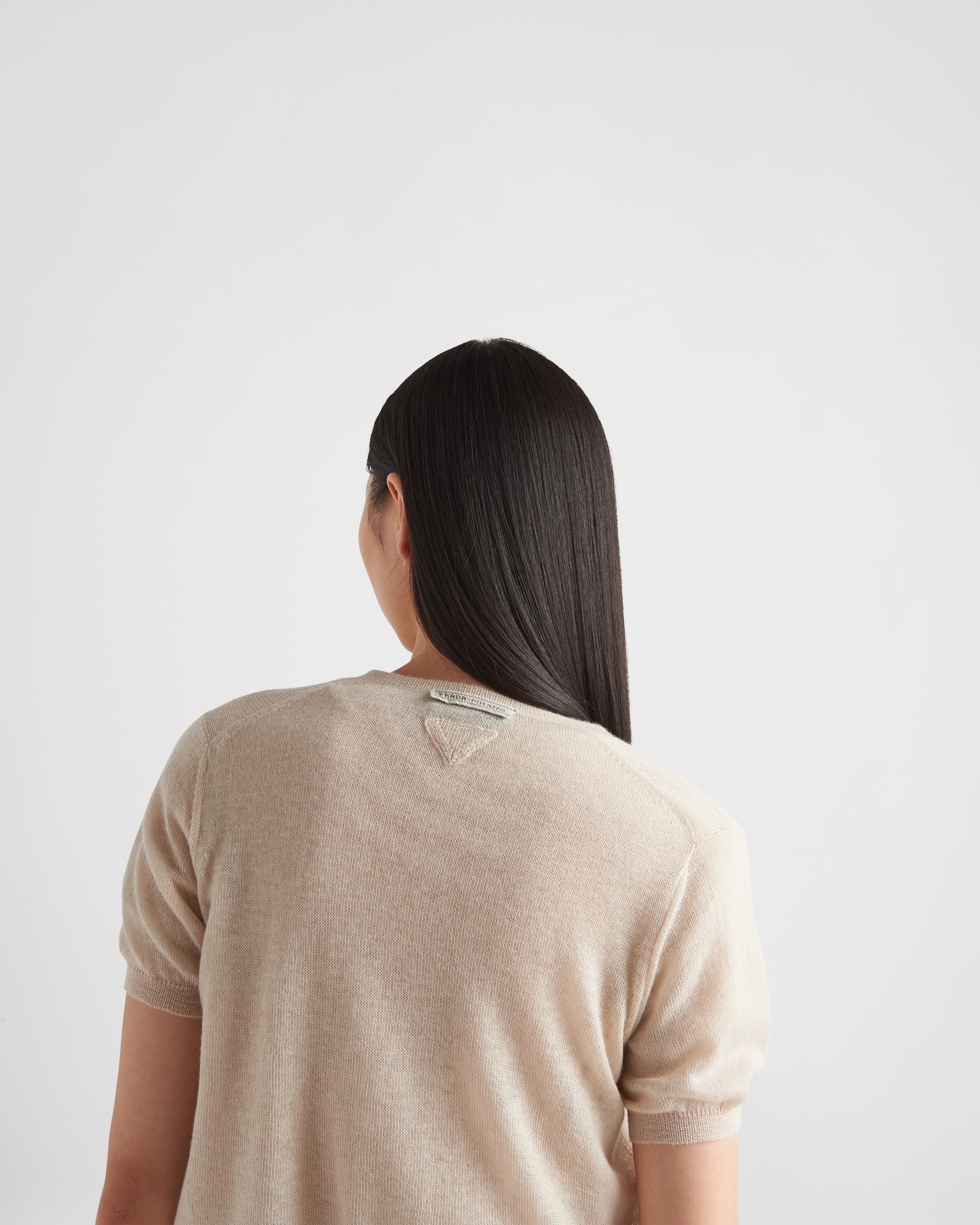 Short-sleeved cashmere cardigan - 6