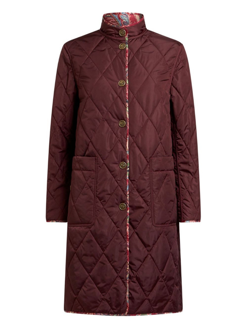 Etro quilted paisley reversible coat outlook
