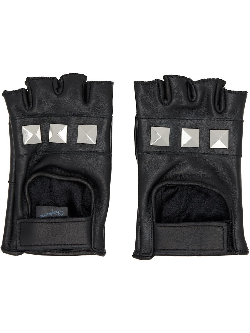Black Biker Gloves 1