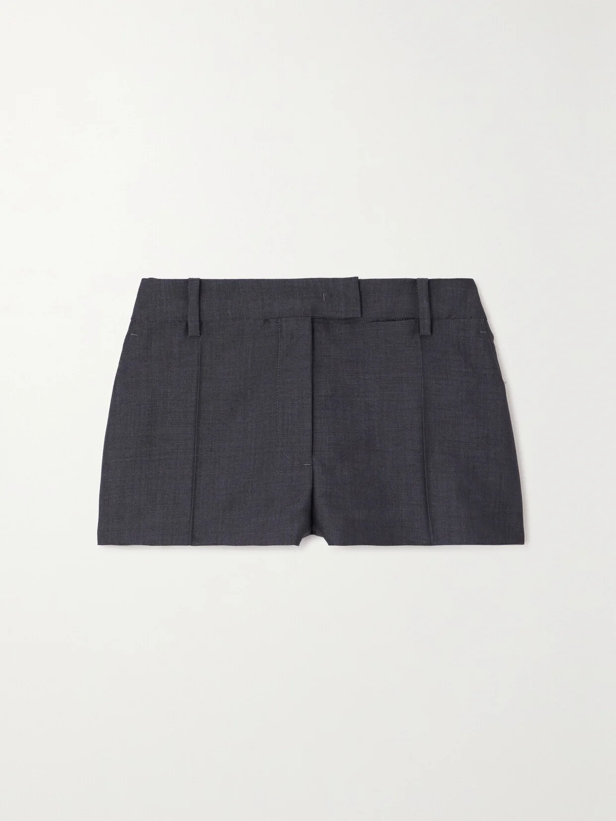 Mohair And Wool-blend Shorts - 1