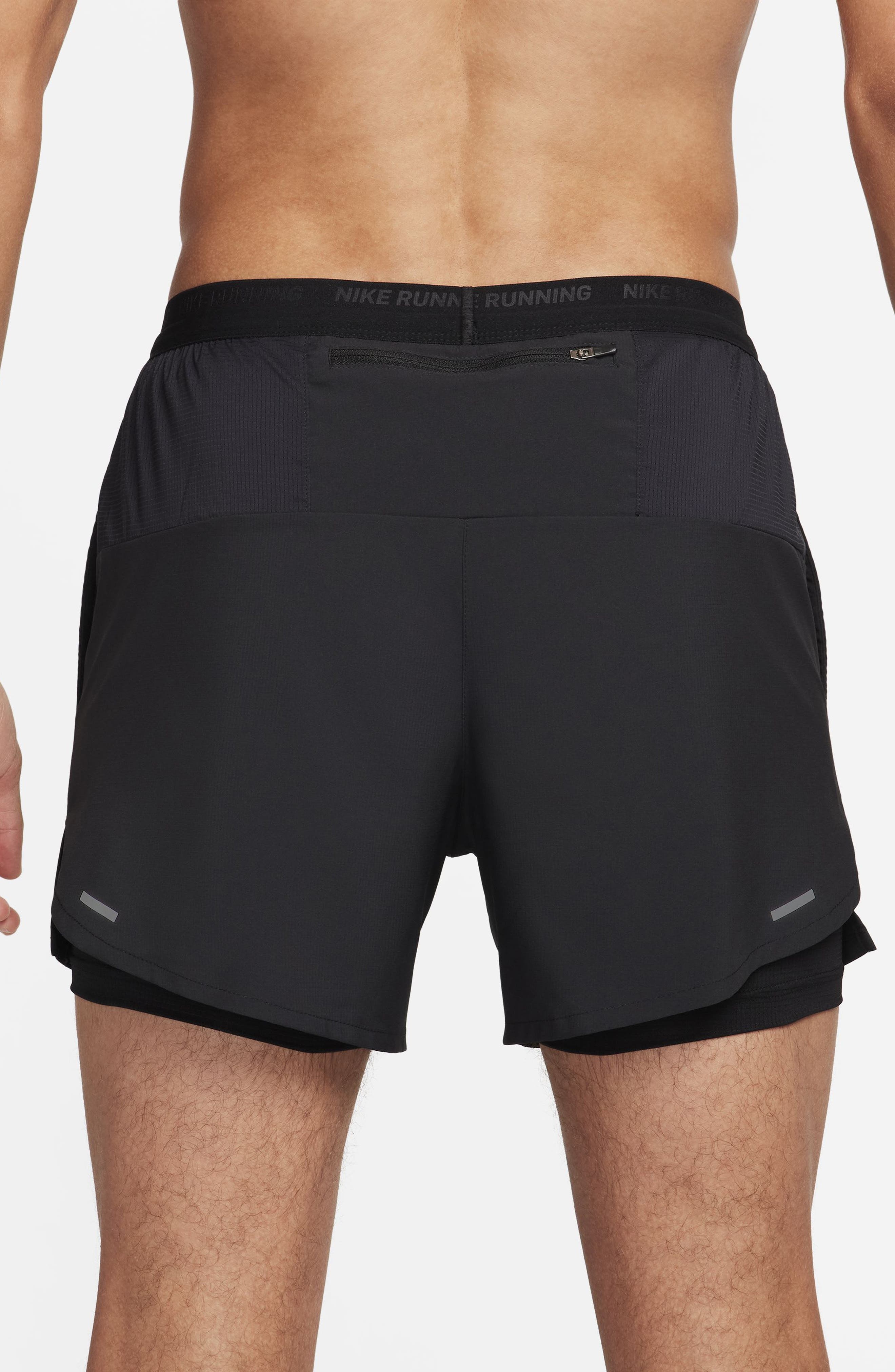 Nike Dri-FIT Stride 2-in-1 Running Shorts in Black/Black/Black at Nordstrom - 2