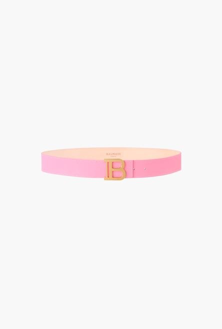 Smooth pink leather B-Belt - 1