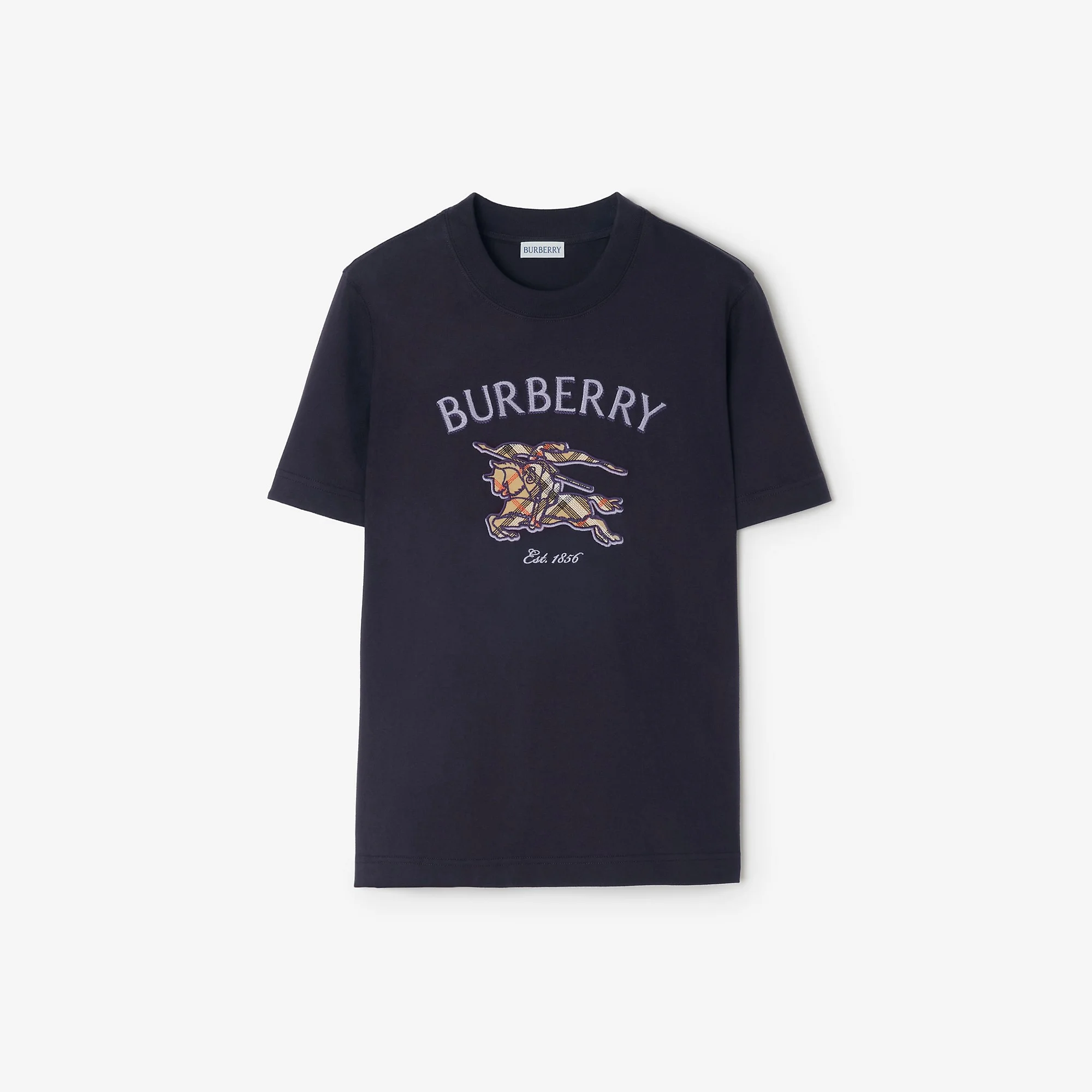 Knight Check Cotton T-shirt - 1